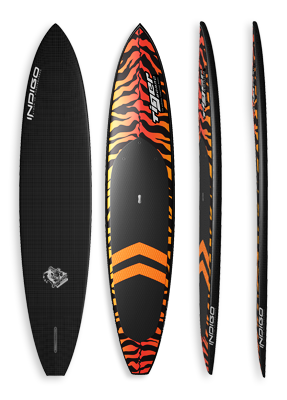 Tiger Pddle Surf Paddleboard Indigo Paddle Boards handcrafted custom made in the USA