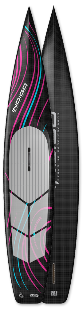 Custom Paddleboard Race Board - Indigo Seagull Paddleboard - Custom SUP board design by Indigo-SUP made in the USA