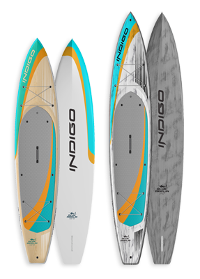 Blue Marlin Race & Touring Paddleboard: Indigo Paddle Boards handcrafted custom made in the USA